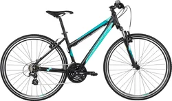 Kross 2017 Evado 1.0 M/19" dámský black/turquoise matt