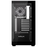 Krux skříň Exo / ATX / 4x120mm RBG fan / 2xUSB 2.0 / USB-C / tvrzené sklo / černá
