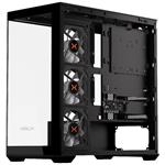 Krux skříň Exo / ATX / 4x120mm RBG fan / 2xUSB 2.0 / USB-C / tvrzené sklo / černá