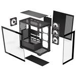 Krux skříň Exo / ATX / 4x120mm RBG fan / 2xUSB 2.0 / USB-C / tvrzené sklo / černá