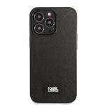 Kryt Karl Lagerfeld Saffiano Plaque pre iPhone 13 Pro Black