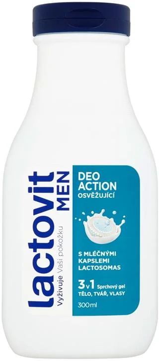 Lactovit Men DeoAction Sprchový gel 300ml