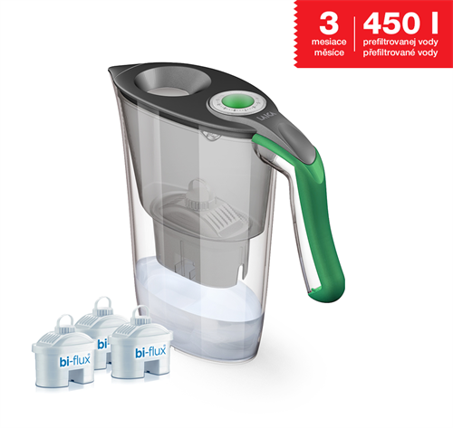 Laica J9086A1 Set filtrační konvice Lucia +3 filtry Bi-flux, zelená
