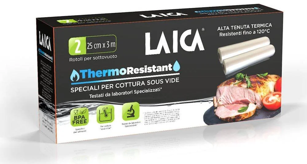 Laica TR2000 vákuová fólia na Sous-vide, 25 × 300 cm, 2 kotúče