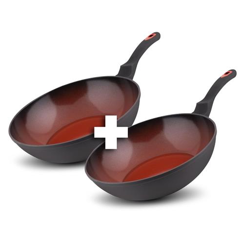 Lamart LT1204 WOK panvica TERRACOTA 1 + 1 zdarma, 28 cm