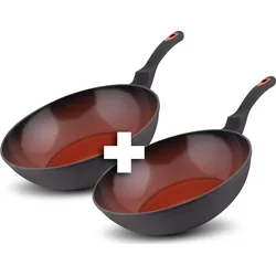 Lamart LT1204 WOK panvica TERRACOTA 1 + 1 zdarma, 28 cm