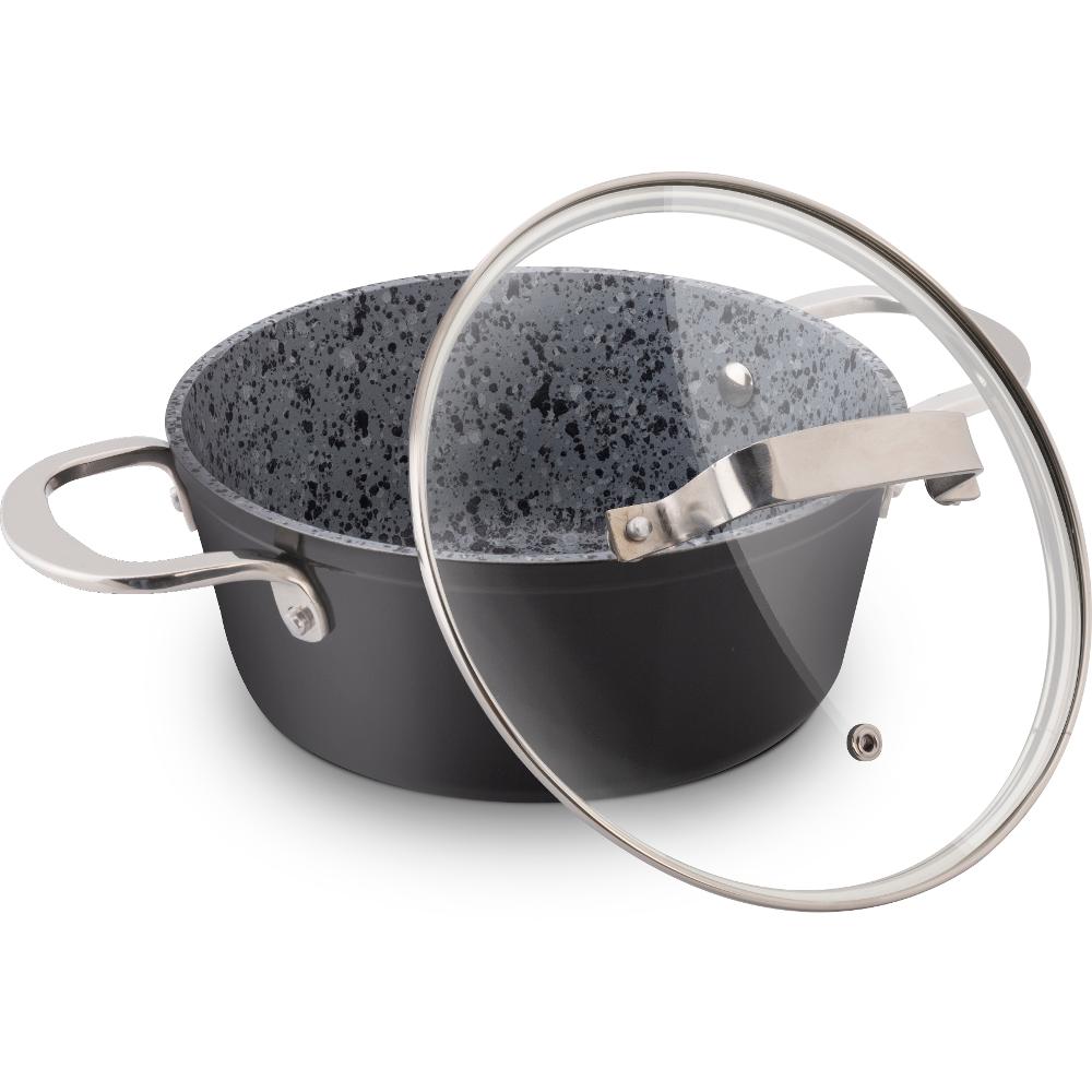 Lamart LT1252 Kastrol s poklicí GRANIT, 18 cm