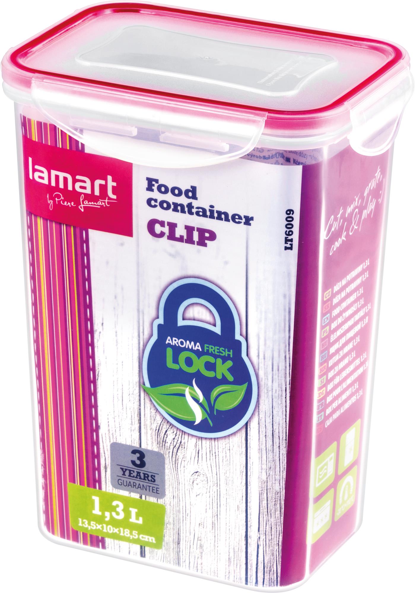 Lamart LT6009 Dóza obdélník CLIP, 1,3 l