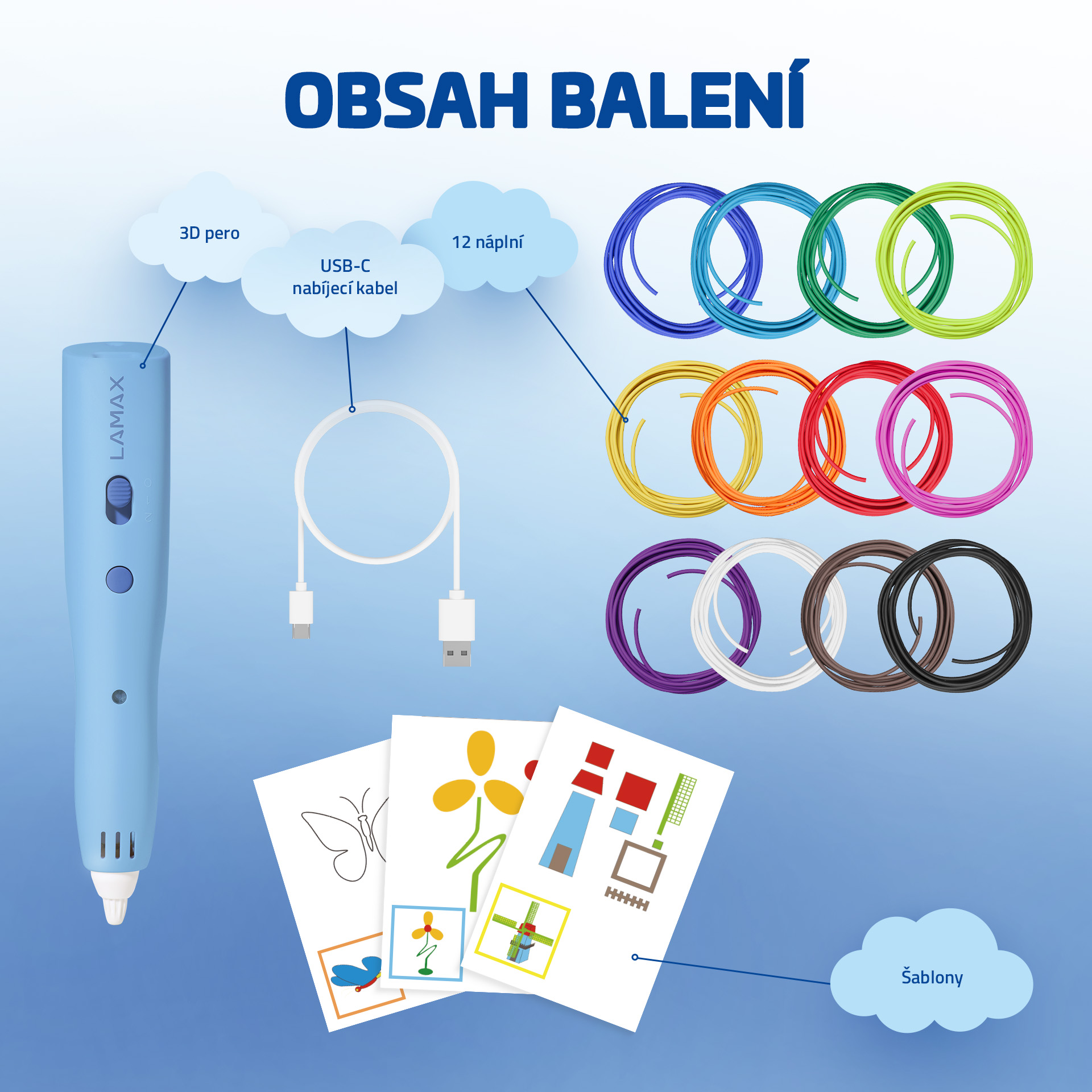 LAMAX ArtKid1 3D, modré