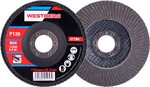 Lamelový brúsny kotúč na kov, drevo O 115 x 22,23 mm, zrnitosť 120