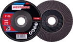 Lamelový brúsny kotúč na kov, drevo O 125 x 22,23 mm, zrnitosť 100
