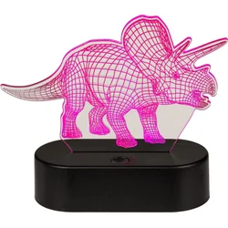 Lampička 3D Dinosaurus Triceratops