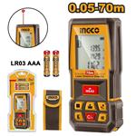 Laserový merač vzdialenosti Ingco, 2x1,5 AAA/0,05-70m