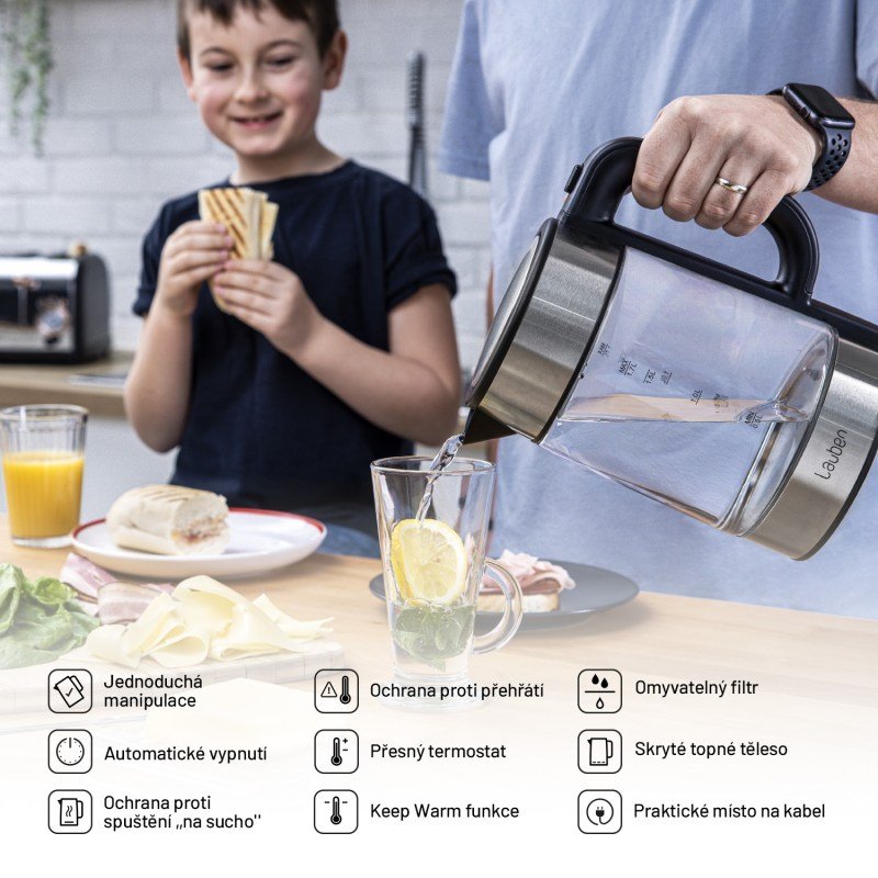 Lauben Electric Kettle EK17GS - rychlovarná konvice