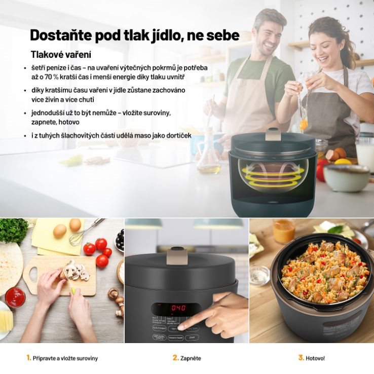 Lauben Electric Pressure Cooker 5000AT - tlakový hrnec