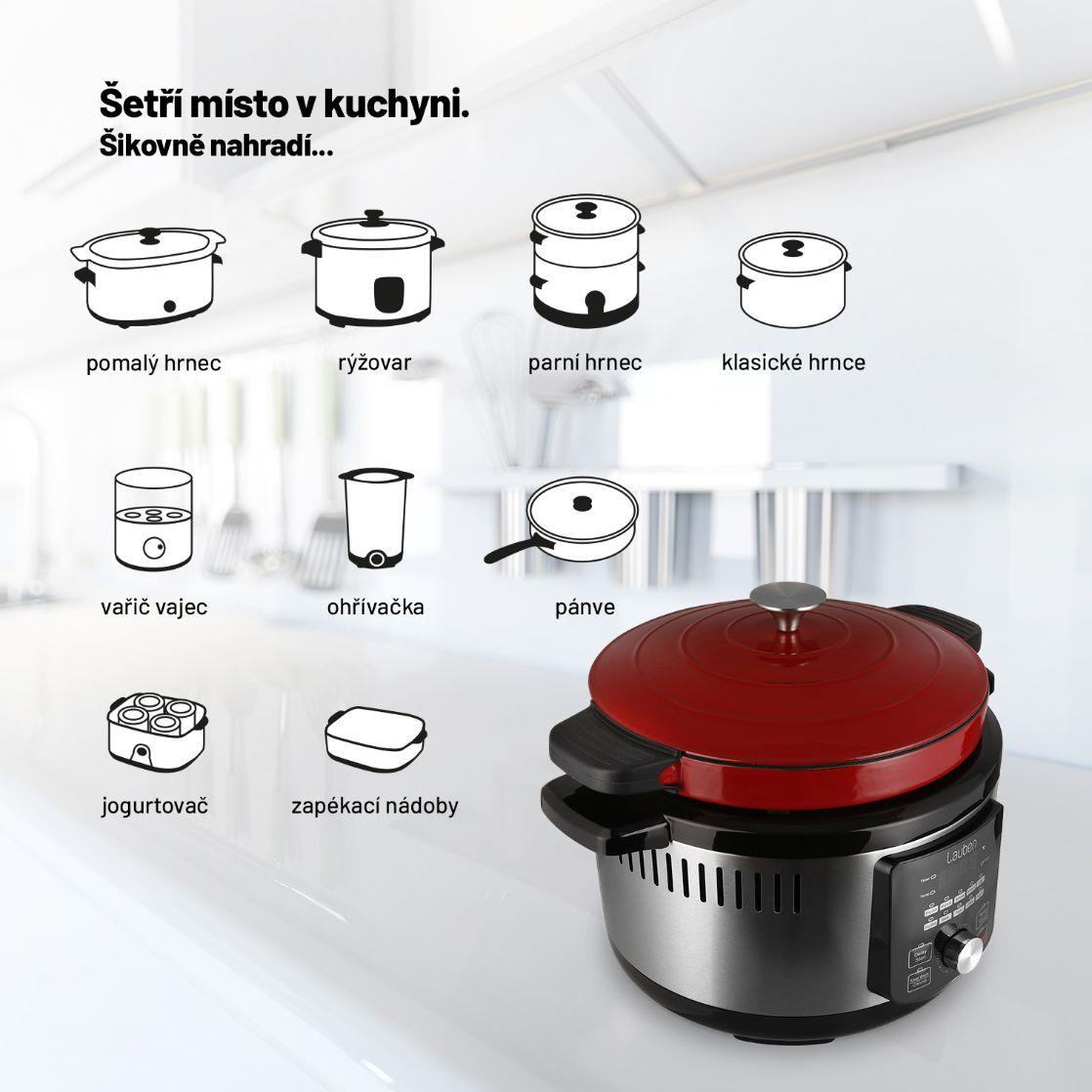 Lauben OvenSafe® Multicooker 6000RS - multifunkčný varič