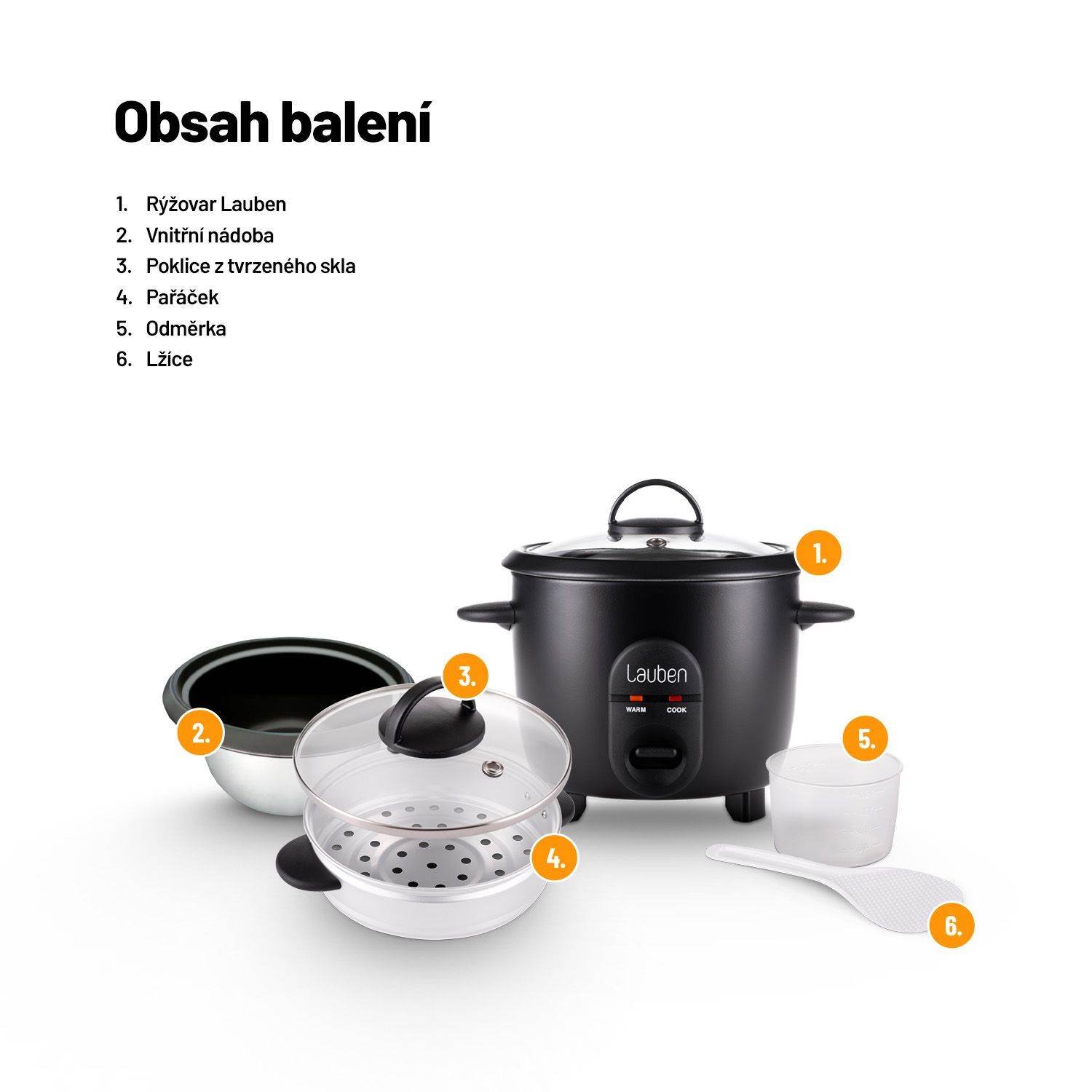Lauben Rice Cooker 600BC - varič ryže