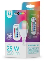 LED žárovka Forever E14 G45 RGB 5W s dálkovým ovládáním bílá - Vybavení domu