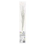 LED dekorace – 2x březová větvička, 60 cm, 3x AA, venkovní i vnitřní, teplá bílá, časovač