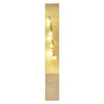 LED dekorace dřevěná – anděl, 13 cm, 2x AAA, vnitřní, teplá bílá, časovač