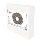 LED dekorácia - adventný veniec, 40 cm, 2x AA, vnútorný, teplá biela, časovač