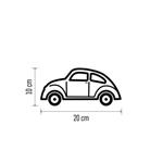 LED dekorácia - auto so Santom, 10 cm, 3x AA, vnútorná, teplá biela, časovač