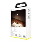 LED lampa na čítanie Baseus s klipom, sivá