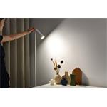 LED podlahová lampa Immax TIT, bílá se stříbrnými prvky, CCT