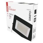 LED reflektor SIMPO 50W, černý, neutrální bílá