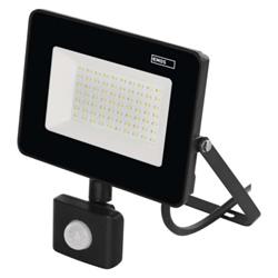 LED reflektor SIMPO so senzorom pohybu, 50 W, čierny, neutrálna biela