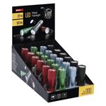 LED ručná kovová baterka P3848A, 50 lm, 3× AAA, 1 ks, vystavená krabička