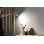 LED stojacia lampa Immax TIT, biela so striebornými prvkami, CCT