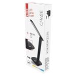 LED stolová lampa CHASE, čierna