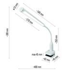 LED stolová lampa JASMINE, biela