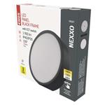 LED svietidlo NEXXO, kruhové, čierne, 21 W, s možnosťou zmeny CCT