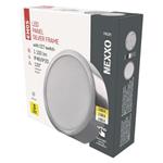 LED svietidlo NEXXO, okrúhle, strieborné, 12,5 W, so zmenou CCT