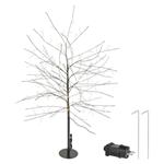 LED svítící stromek, 120 cm, venkovní i vnitřní, teplá bílá, časovač