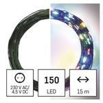 LED vánoční nano řetěz zelený, 15 m