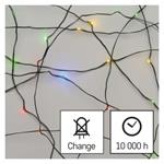 LED vánoční nano řetěz zelený, 15 m