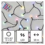LED vianočná čerešňová reťaz - gule, 10 m, RGB, diaľkové ovládanie, programy, časovač