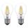 LED žárovka Filament A60 A++ 6W E27 teplá bílá - 2Ks v balení