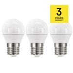 LED žiarovka Classic Mini Globe 6W E27 neutrálna biela 3Ks