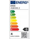 LED žiarovka Classic MR16 4,5W GU10 teplá biela 3Ks