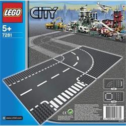 Lego City - Křižovatka ve tvaru T a zatáčky