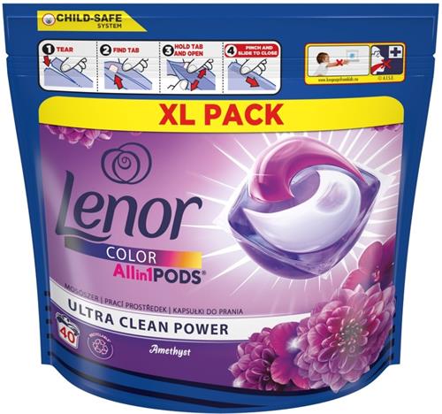Lenor Gelové kapsle na praní Amethyst & Floral Bouquet, 40 ks