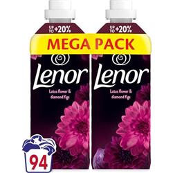 Lenor zmäkčovač tkanín Diamond & Lotus Flower duopack 2x987ml/94PD