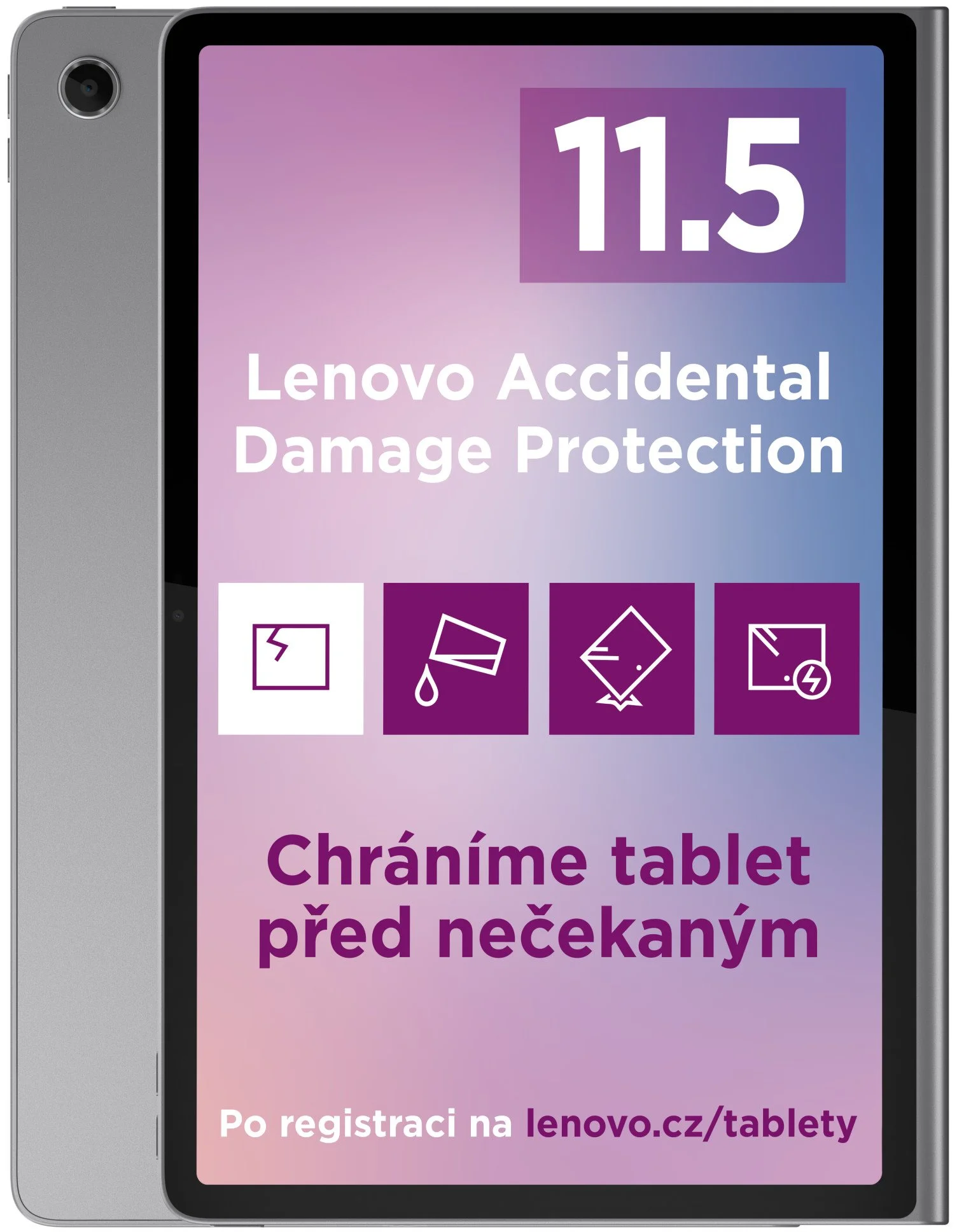 Lenovo Tab Plus (TB351FU) 8GB + 256GB Luna Grey + puzdro