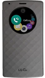 LG flipové pouzdro QuickCircle CFV-100 pro LG G4 Silver