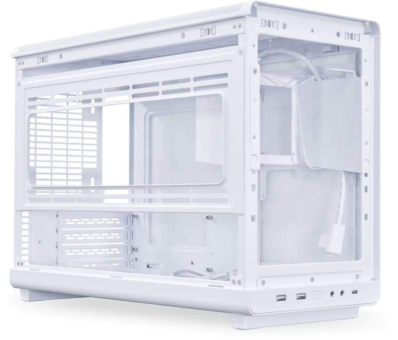 Lian Li A3-mATX Wood Edition, bílá
