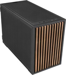 Lian Li B4-mATX Wood Edition, čierna